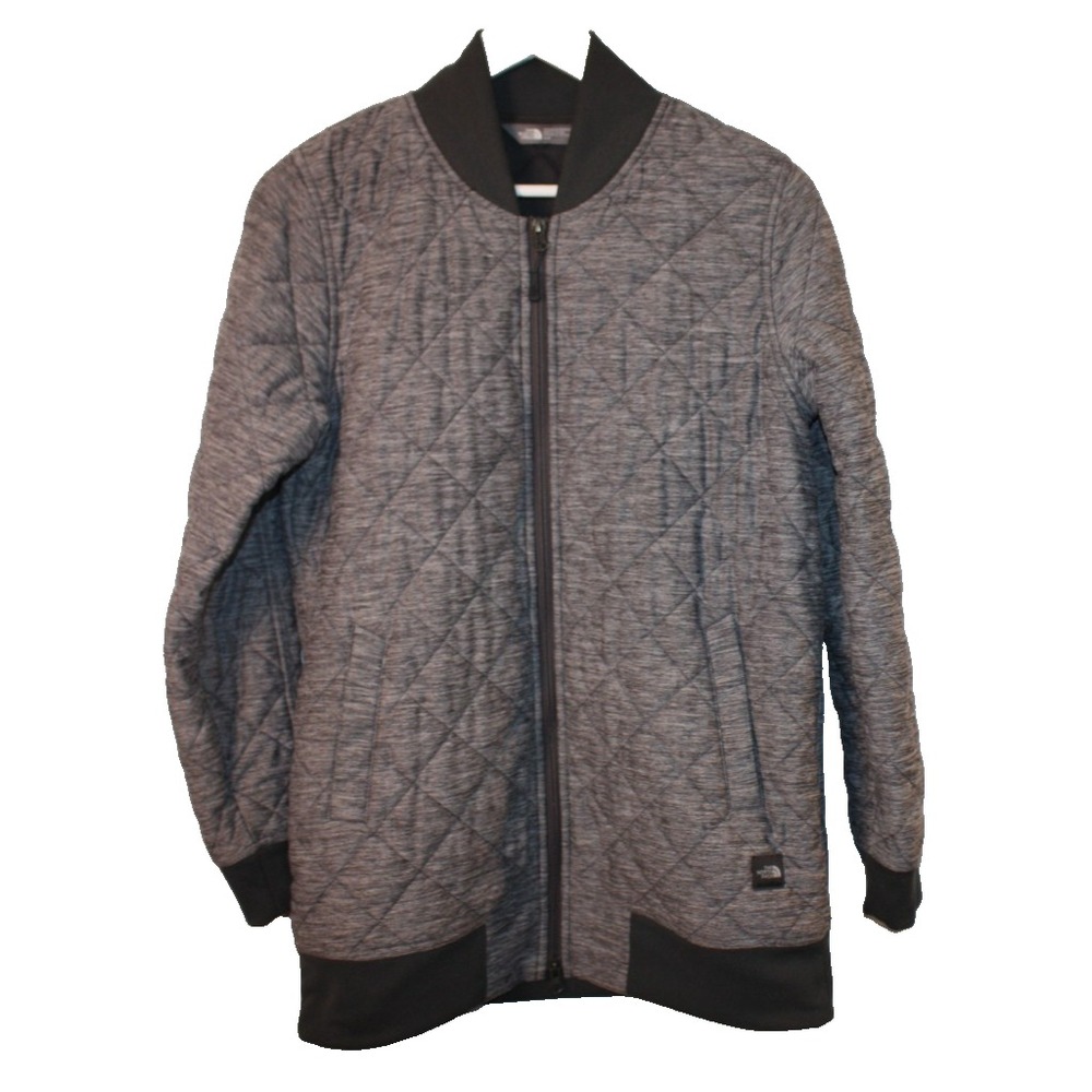 The North Face Jacket Womens Gray Medium Mod Insualted Bomber Full Zip Walk Hike